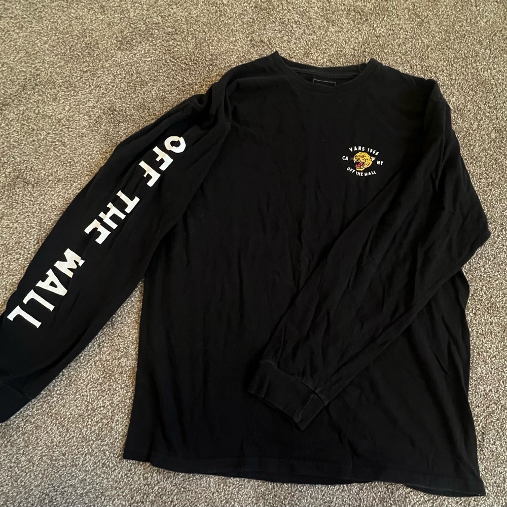 Vans Black Long Sleeve Men's Shirt